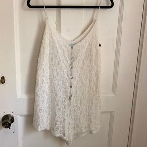 White Lace Romper